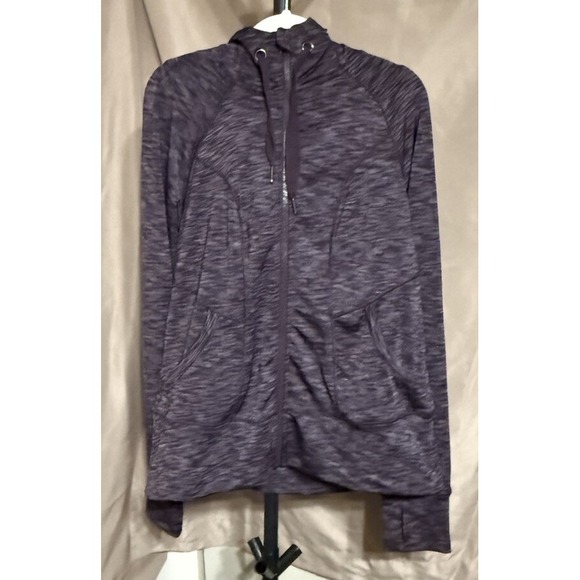 90 Degree By Reflex Womens Size L Purple Hooded Jacket Zip Front - Picture 1 of 3